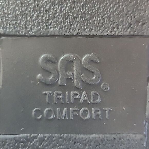 Relaxed Heel Strap Sandal Leather Tripad Comfort Sandals Black Size 7.5 W - Picture 15 of 16